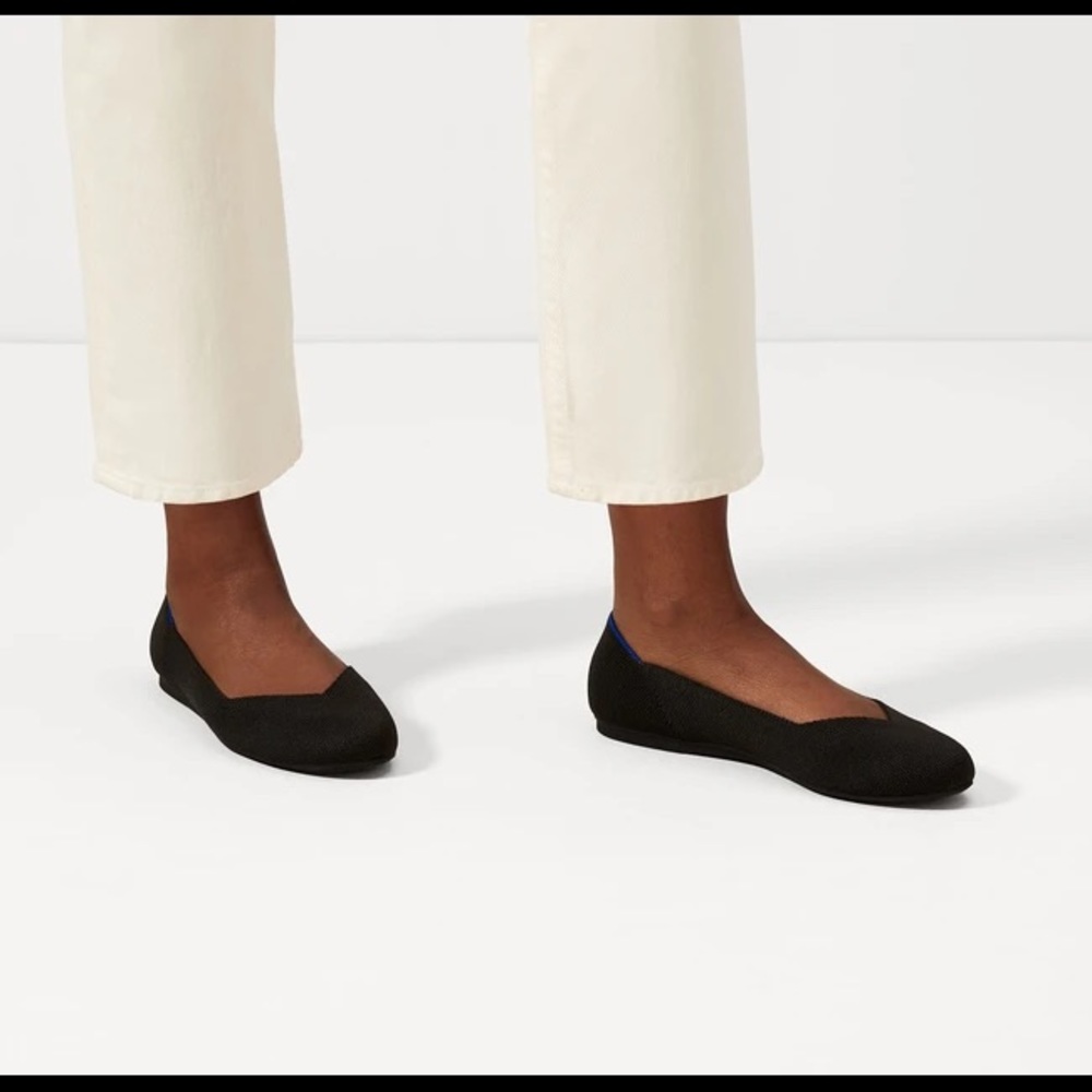 Rothy’s classic black “The Flat” size 6